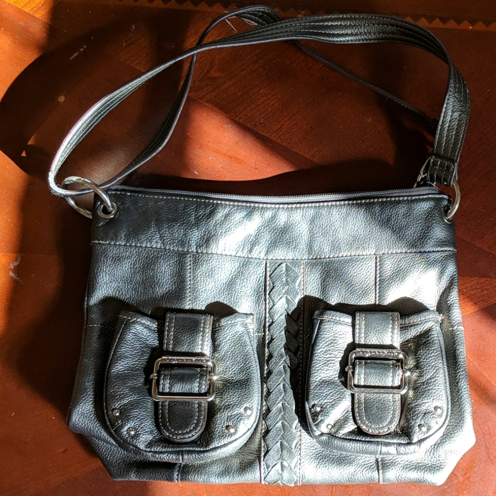 Silver handbag